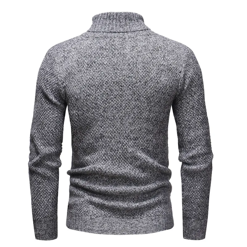 West Louis Knitt Hedging Turtleneck Sweater