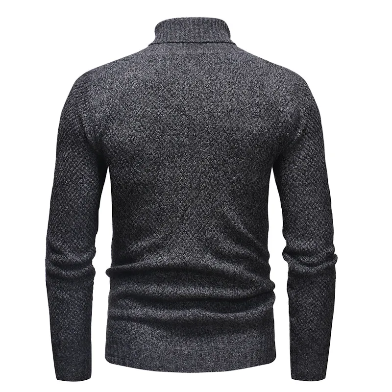 West Louis Knitt Hedging Turtleneck Sweater