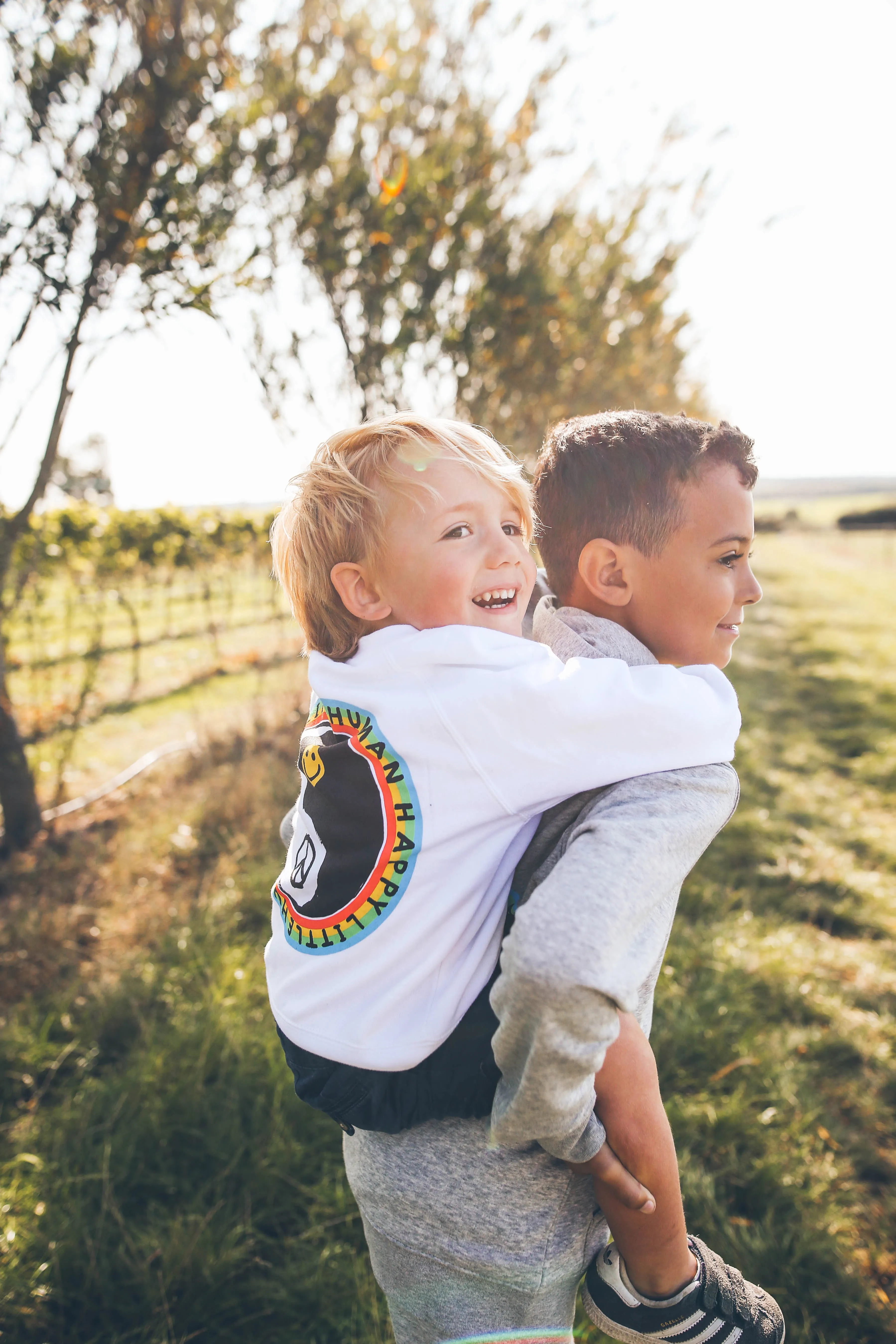 White HAPPY LITTLE HUMAN Jumper