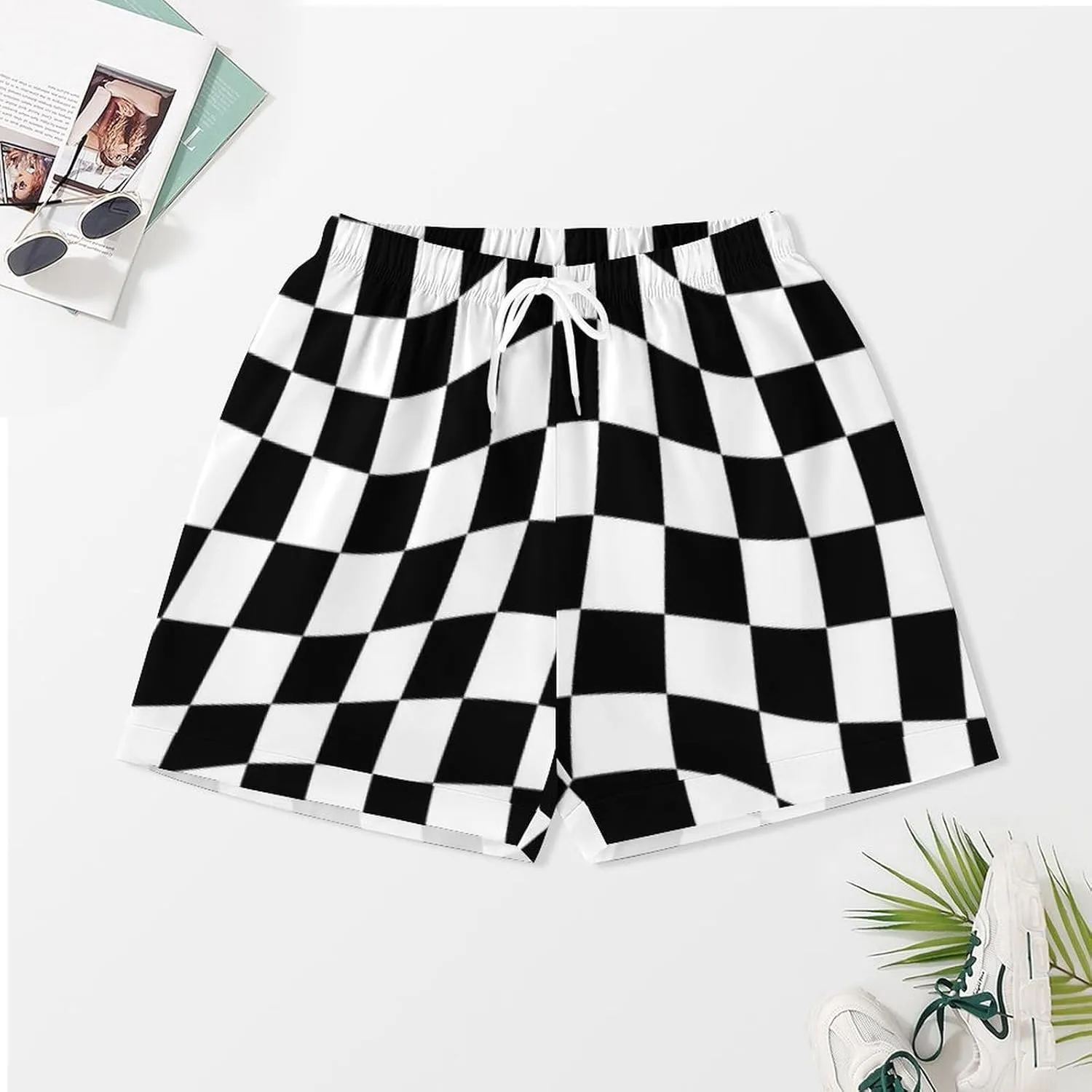 Women 2-Piece Silky Sleepwear Shorts and Button Down Short Sleeve Top