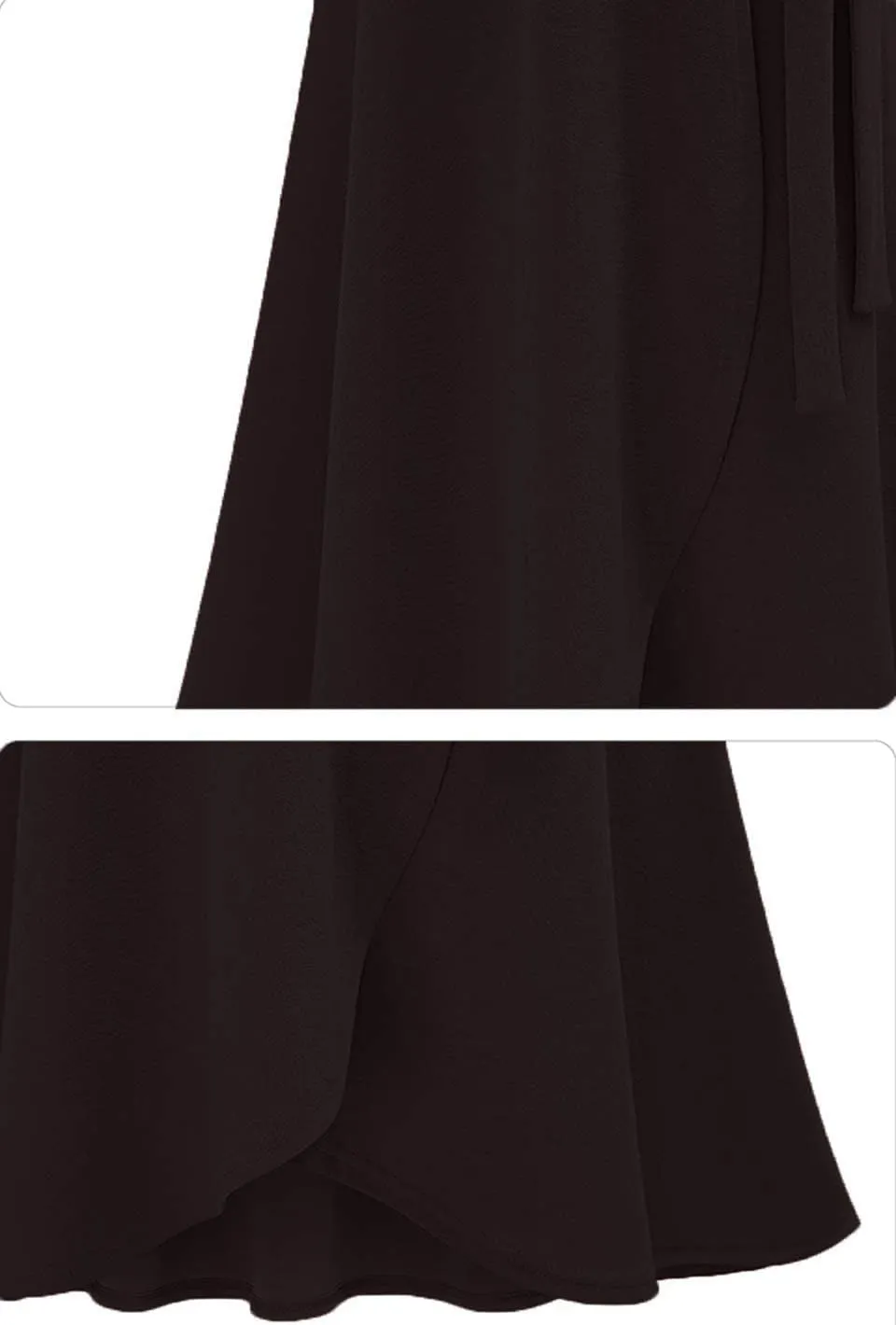 YULUOSHA Women's Casual A-Line High Waist Stretched Bow Tie Pleated Swing Long Flared Midi Maxi Skirt