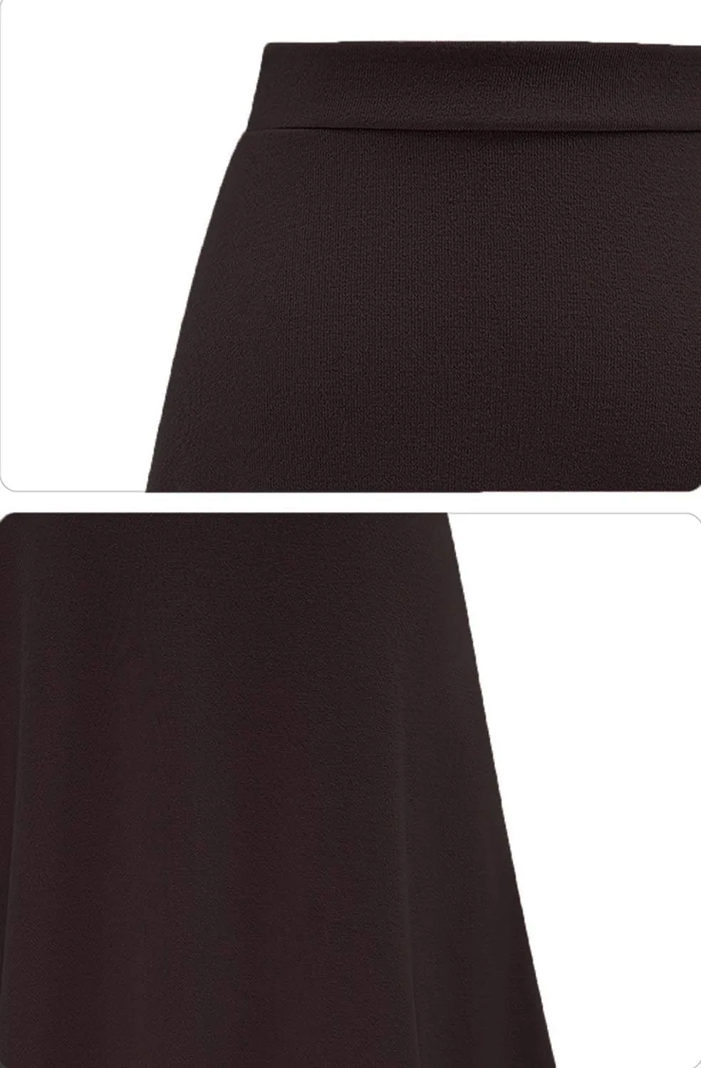 YULUOSHA Women's Casual A-Line High Waist Stretched Bow Tie Pleated Swing Long Flared Midi Maxi Skirt